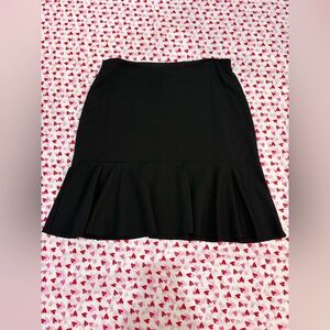 Ralph Lauren Black Ruffle Hem Women's Skirt